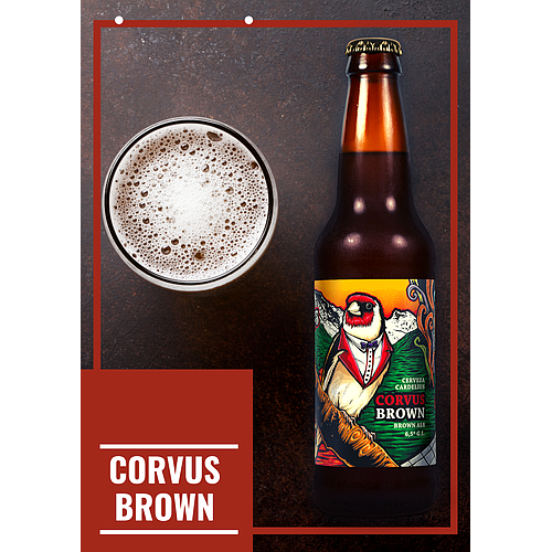 Botella Corvus Brown 330 cc (6,5% AbV)